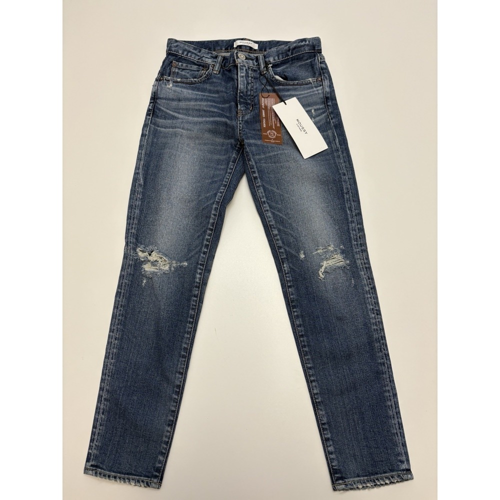 NEW Moussy Vintage Women's Batonrouge Skinny Blue Jeans SZ 25 350$